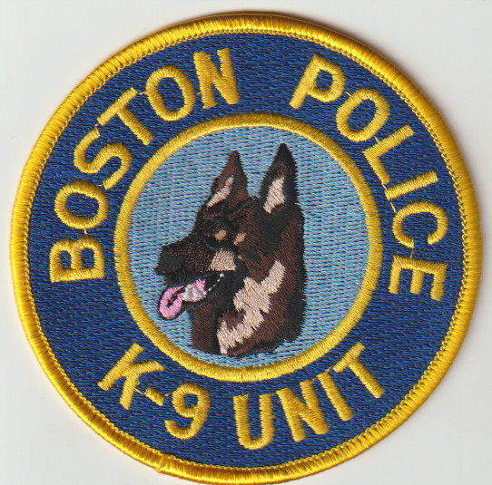 Boston MA K-9 Unit patch shipped from Australia