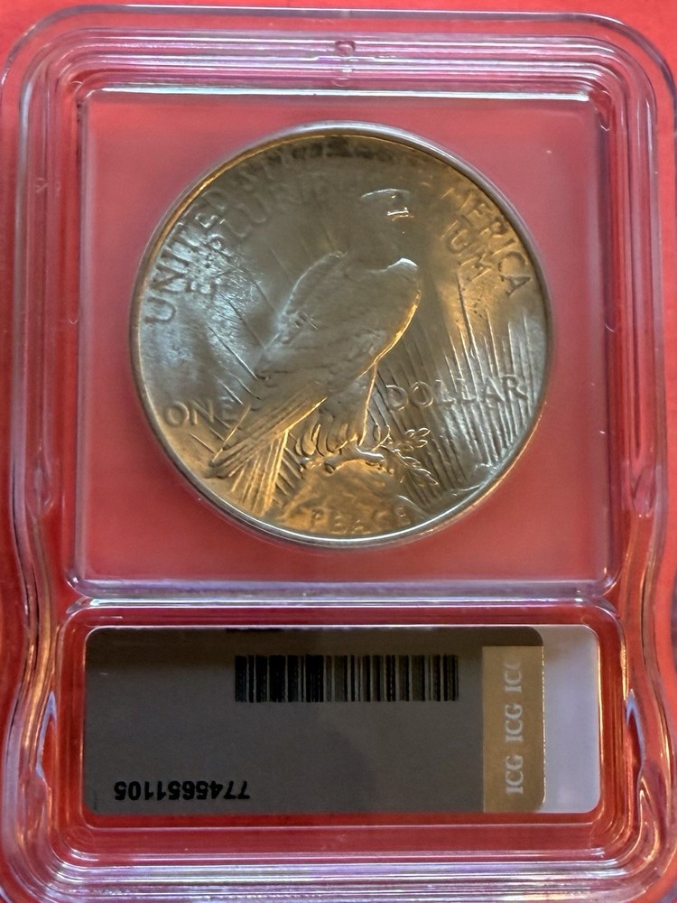 1924 Peace Silver Dollar ICG MS64
