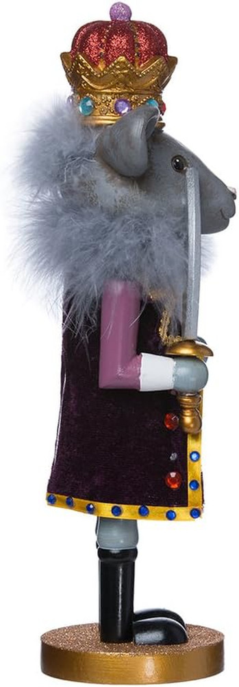 Kurt Adler Hollywood Mouse King Nutcracker, 12-Inch