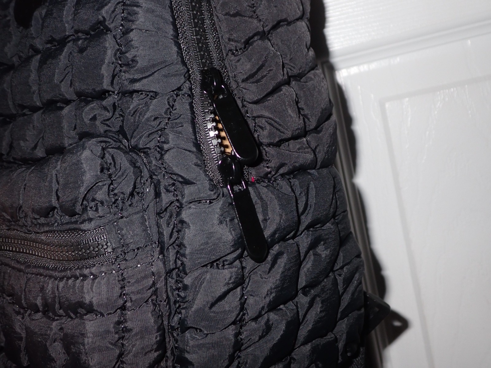 NEW Disney Mickey Mouse Black Quilted Nylon Backpack Purse Bioworld NWT