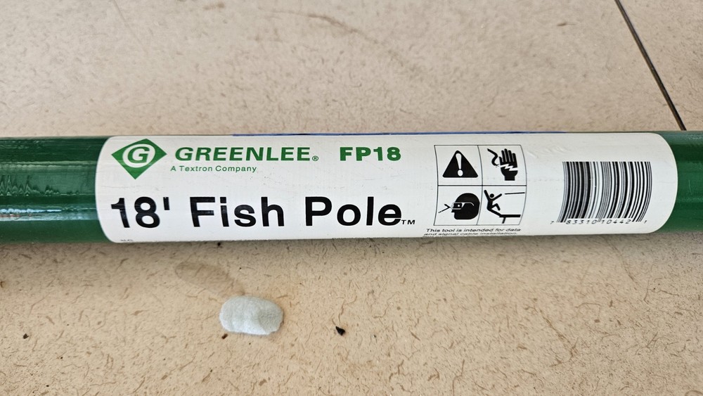 GREENLEE FP18 Telescoping Fish Pole, 18ft.