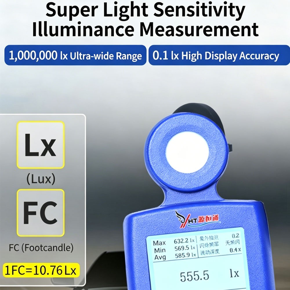 Digital Light Meter Color Temperature Tester Lighting Testing Tools