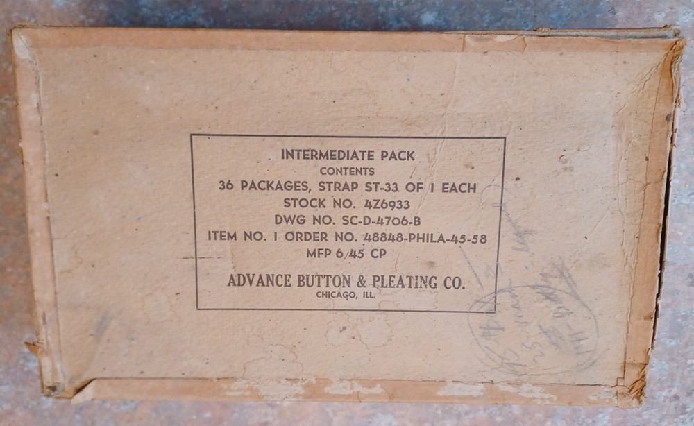 U.S.ARMY :WWII ORIGINAL ST-33  Strap unopened box 36 packages