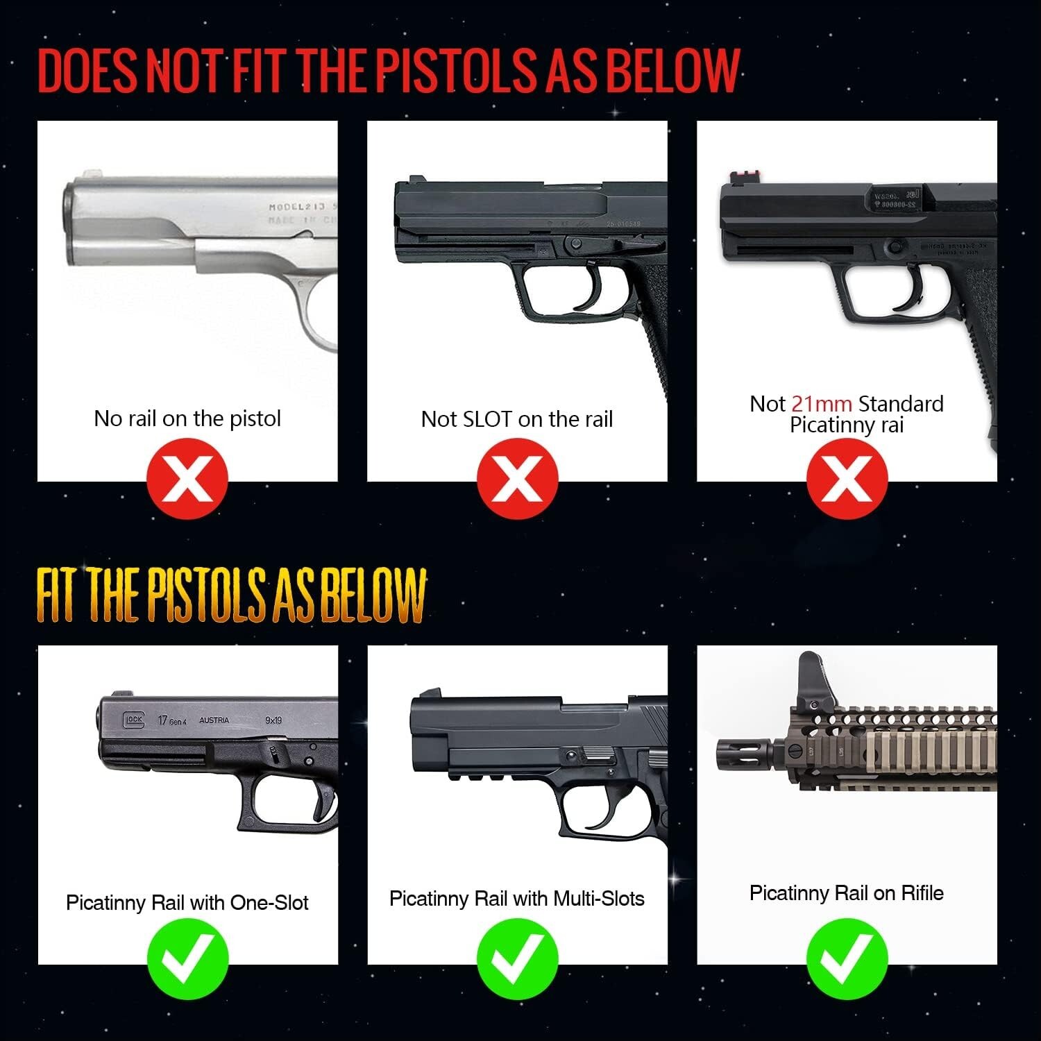 DEFENTAC Pistol Light w/ Strobe Function for Guns 600 Lumens Tactical Flashlight