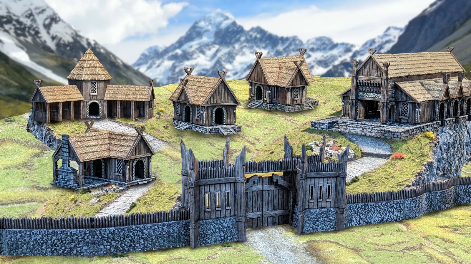 Kingdom of Saxonia Rohan Villager House 28mm Tabletop Terrain