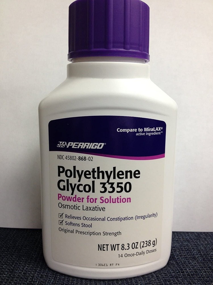 Perrigo Polyethylene Glycol Osmotic Laxative Solution Constipation Relief 8.3oz