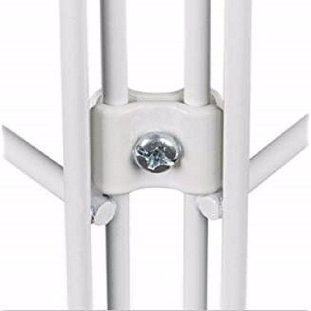 Gridwall Joining Connectors - Grid Panel Joiner Clips - White - 100 Pieces