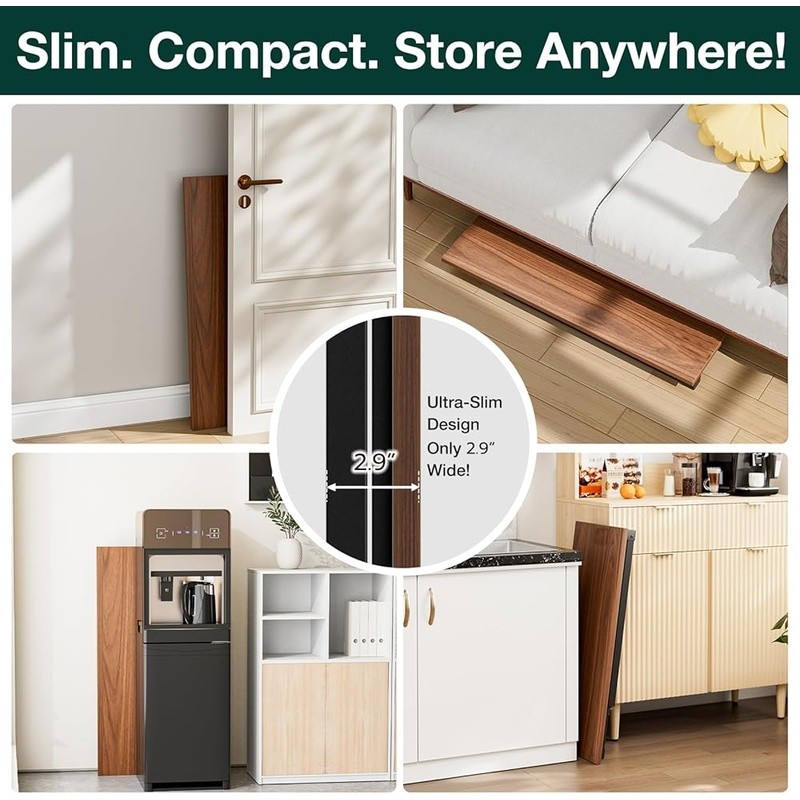 Folding Desk No Tools Assembly Compact Lightweight Workstation Home Office Study