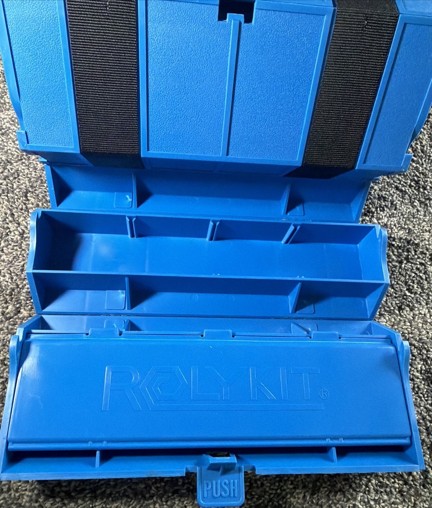 Rolykit Blue Hobby Storage Kit Roll Out Storage Case - Never Used