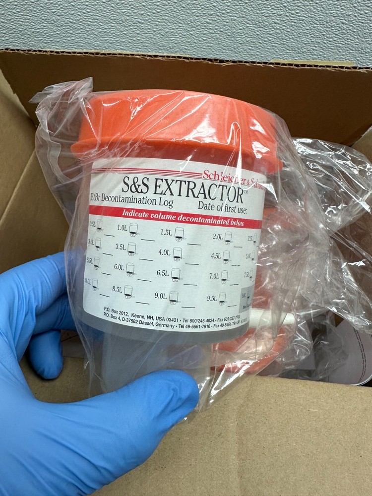 Schleicher & Schuell REF 10448031 Extractor Ethidium Bromide Waste Reduction 4PC