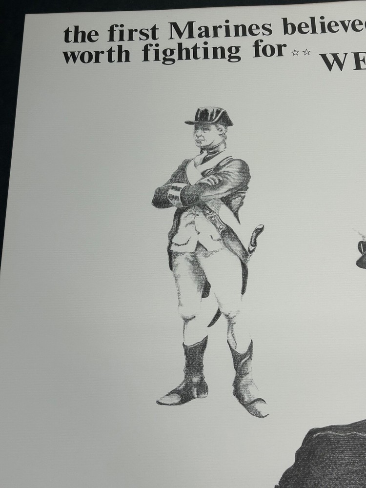 Vintage US Marine Corps Jack Stites Print