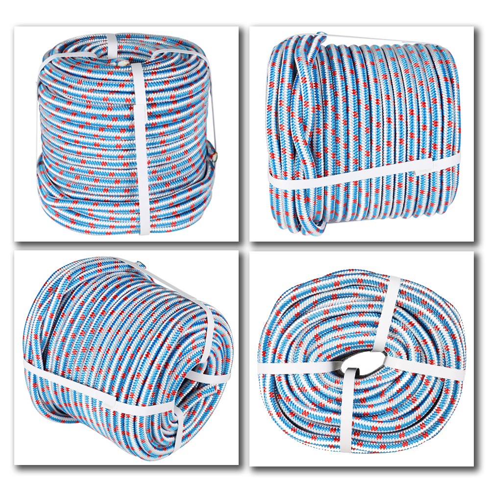 1/2" × 100' 16 Strand Braided Polyester Nylon Core Arborist Tree Rope New