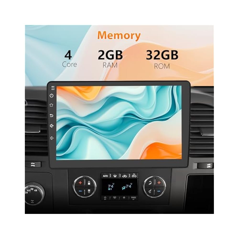 For Wireless CarPlay Android Auto Stereo w 10 Inch Touch Screen & Backup Camera