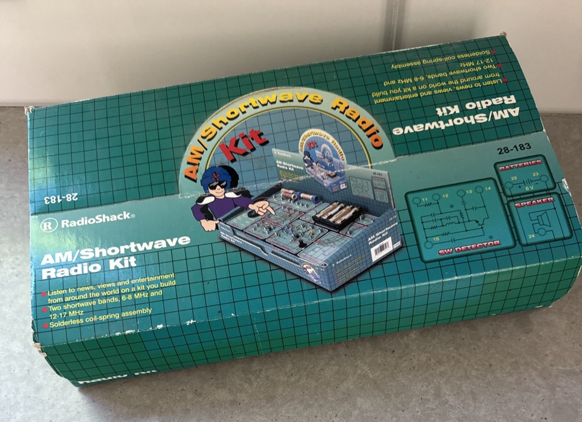 RadioShack AM/Shortwave Radio Kit 28-183 Untested Vintage
