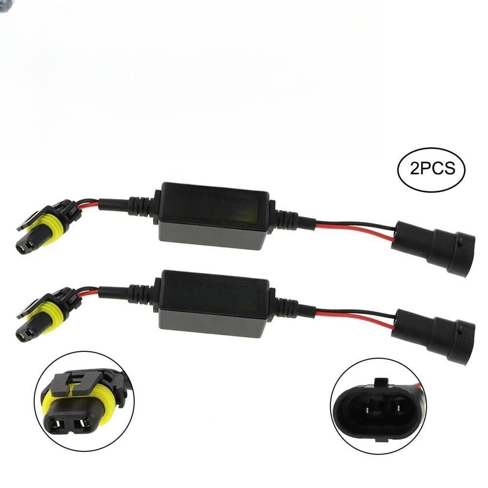 2X 9005/9006 LED Headlight Canbus Error Anti Flicker Resistor Canceller Decoder