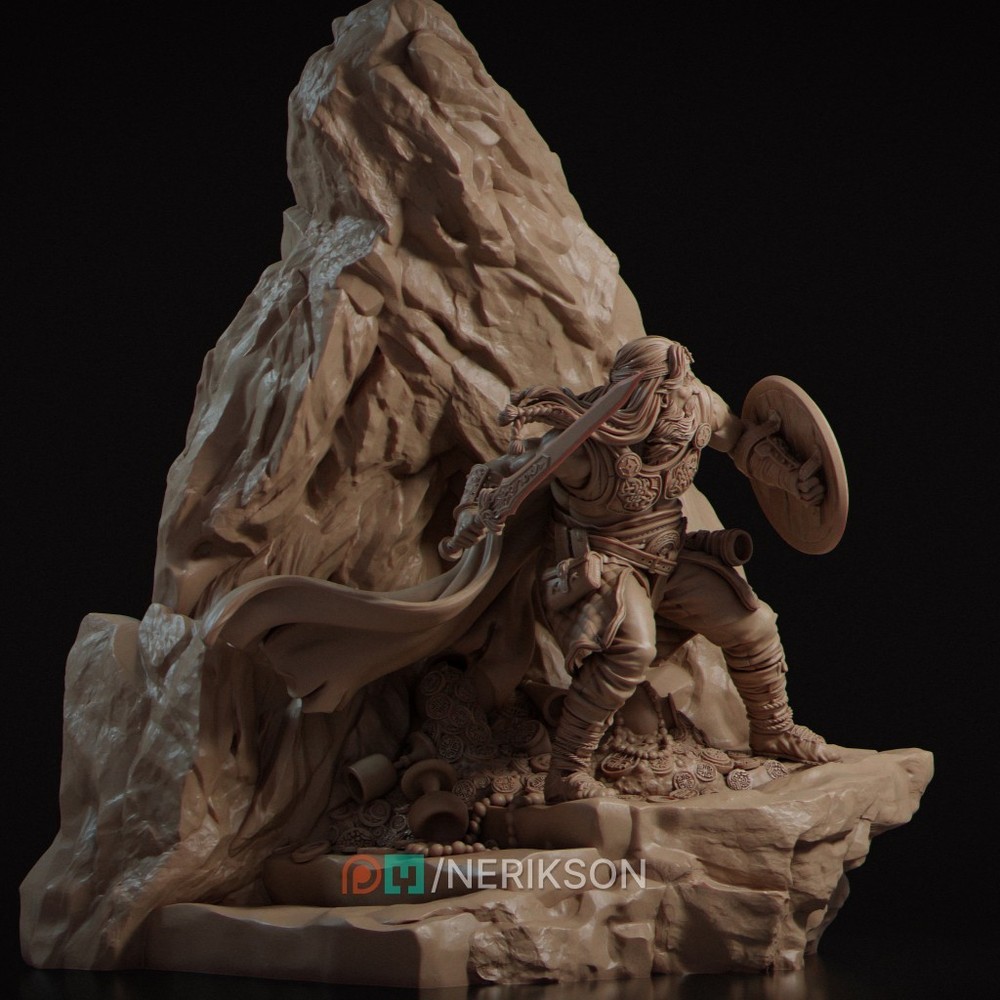 Beowulf by Nerikson | Diorama | D&D | DnD | Print on Demand