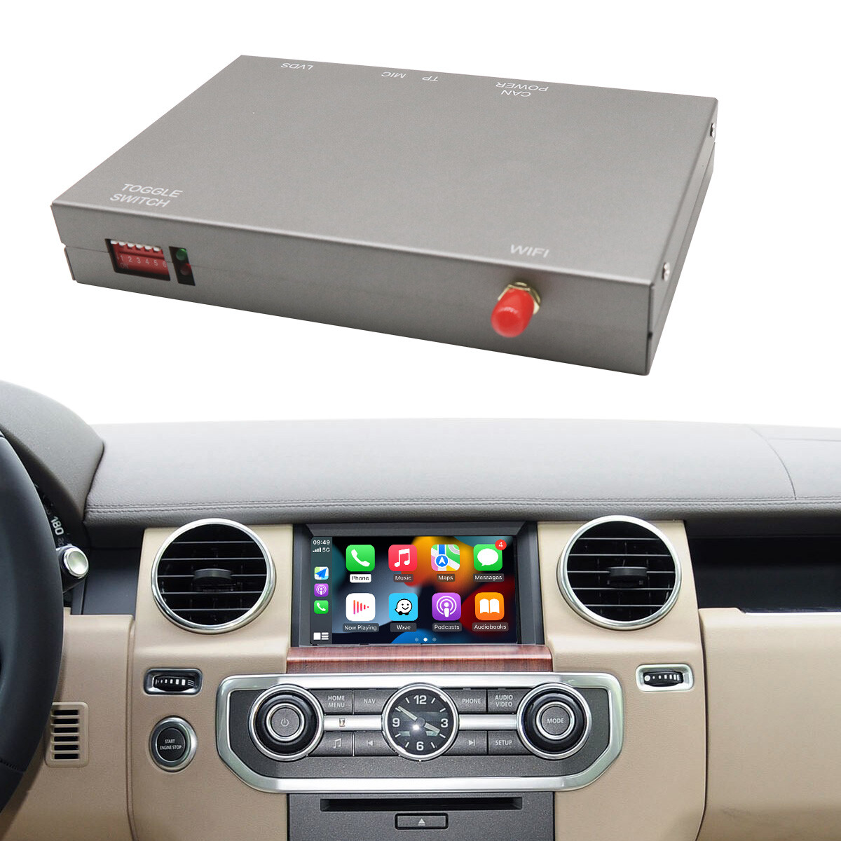 Wireless Carplay Android Auto For Land Rover Jaguar Bosch with 7/8 inch screen