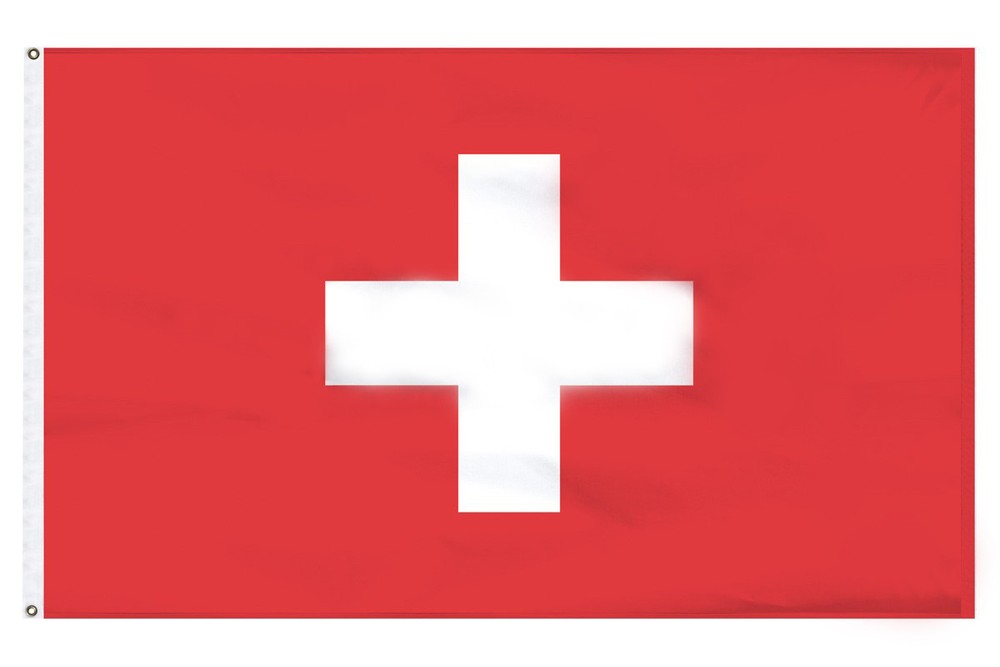 "Switzerland" 3 ft x 5 ft High Quality Polyester Flag