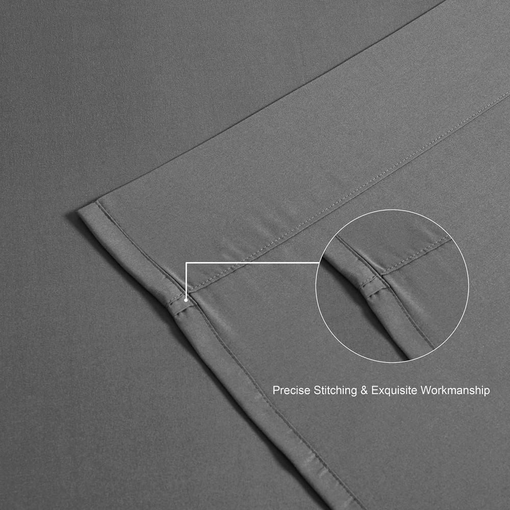 King Sheet Set, 2400 Thread Count Soft Deep Pocket Microfiber Sheets, 4 Piece...
