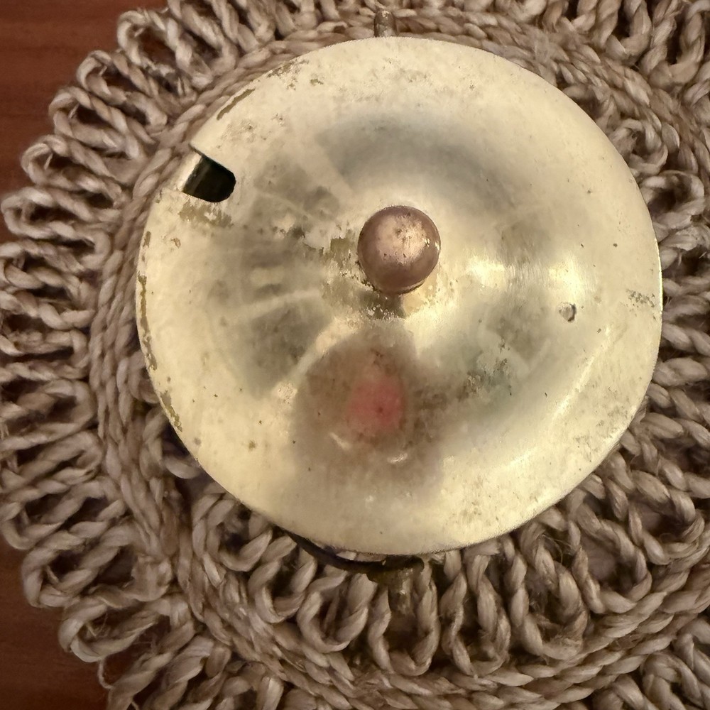 Vintage Solid Brass Smudge Pot Cauldron Fire Starter w/ Lid – 6” – 5 lbs – EVC