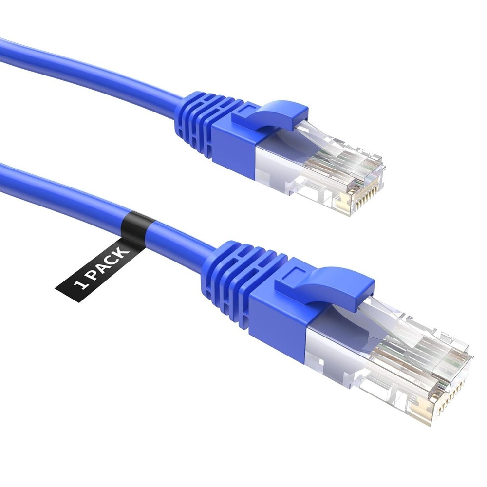 CAT5 Ethernet Cable RJ45 LAN Network Patch Cord for PC Router PS4 Xbox - Blue