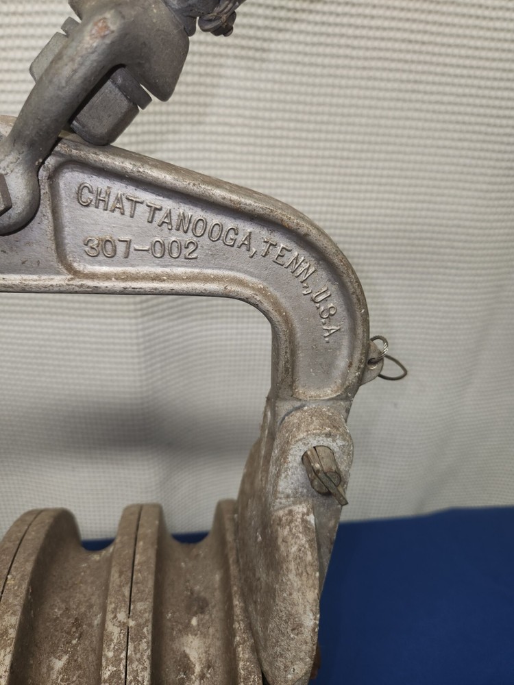 SHERMAN & REILLY 3 BLOCK PULLING SHEAVE W/ STRAIN PLATE