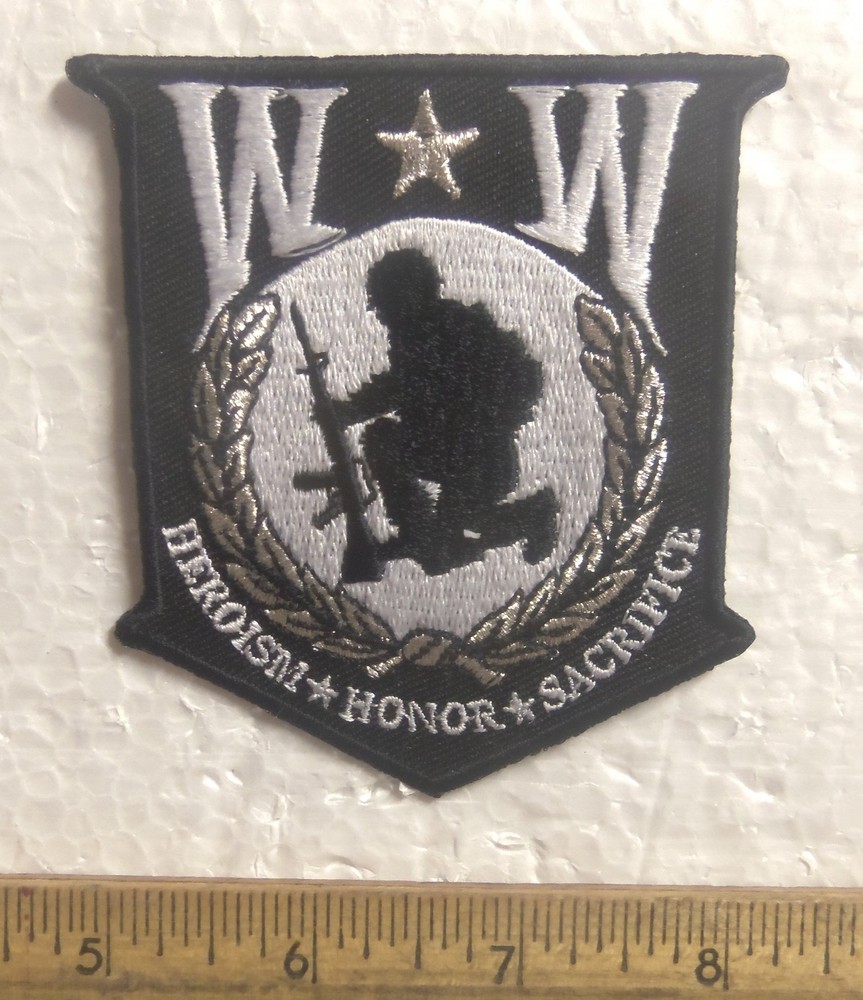Wounded Warrior – Heroism * Honor * Sacrifice Embroidered Patch