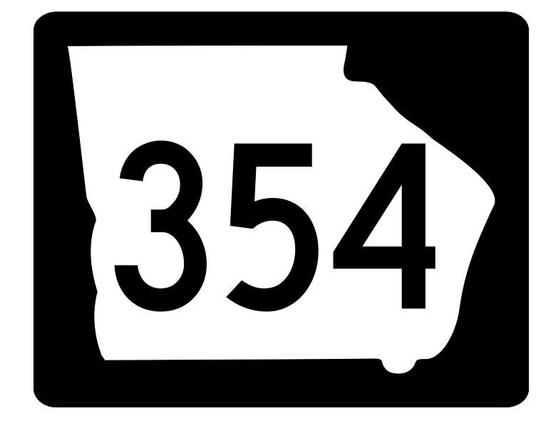 Georgia State Route 354 Sticker Decal