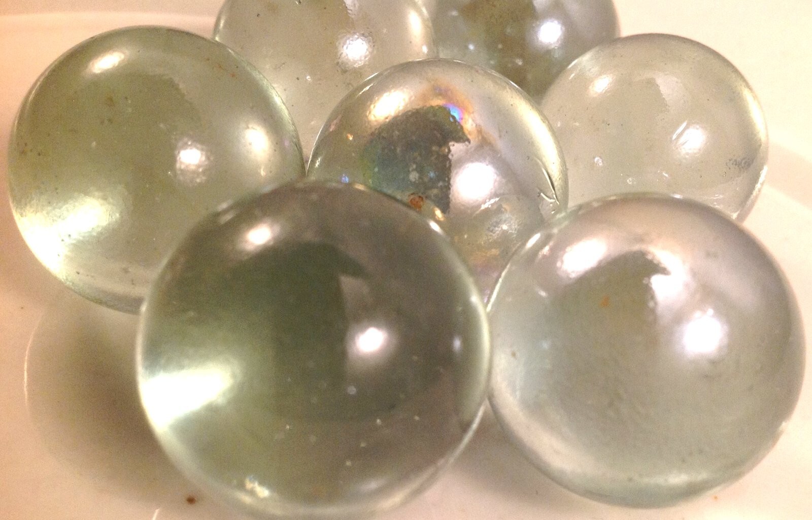 Glass Marbles 1" - 12oz bag Clear Marbles 16pcs