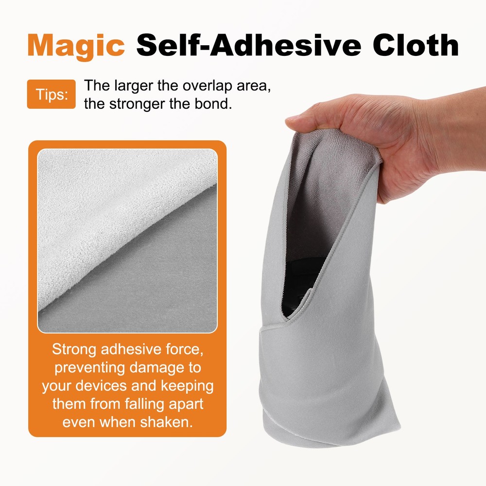 22" x 22" Camera Protective Wrap, Magic Self-Adhesive Cloth, Grey