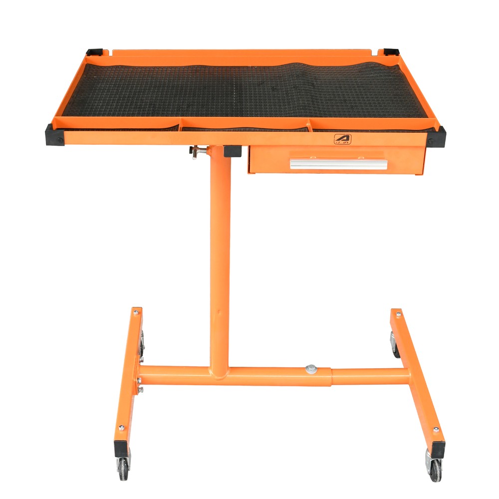 LT018 Heavy Duty Adjustable Work Table with Drawer,220 lbs Capacity Rolling Tool