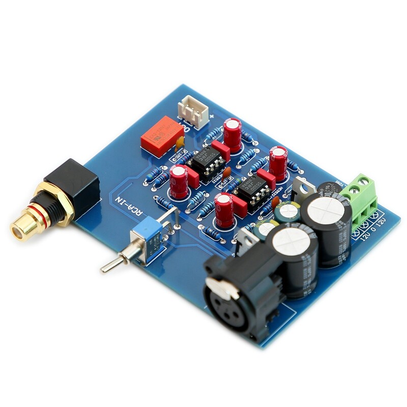 Mono Balanced Unbalanced Input To Balanced Output Board JRC5532