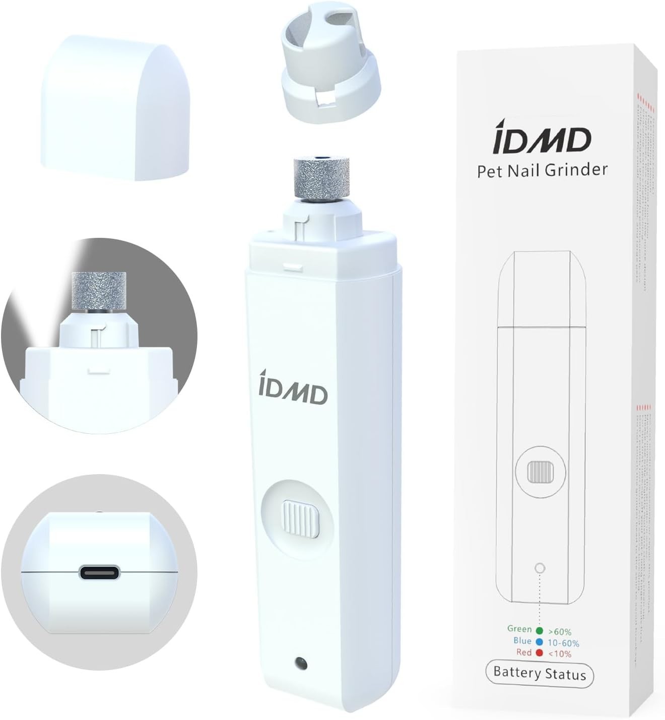 Upgraded Silent Groom Pro Nail Grinder Heusom Silent Grind Pro for Dogs Nail NEW