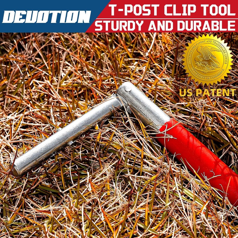T Post Clips Tool Fence Wire Twisting Bender Handheld Functional Steel Tool