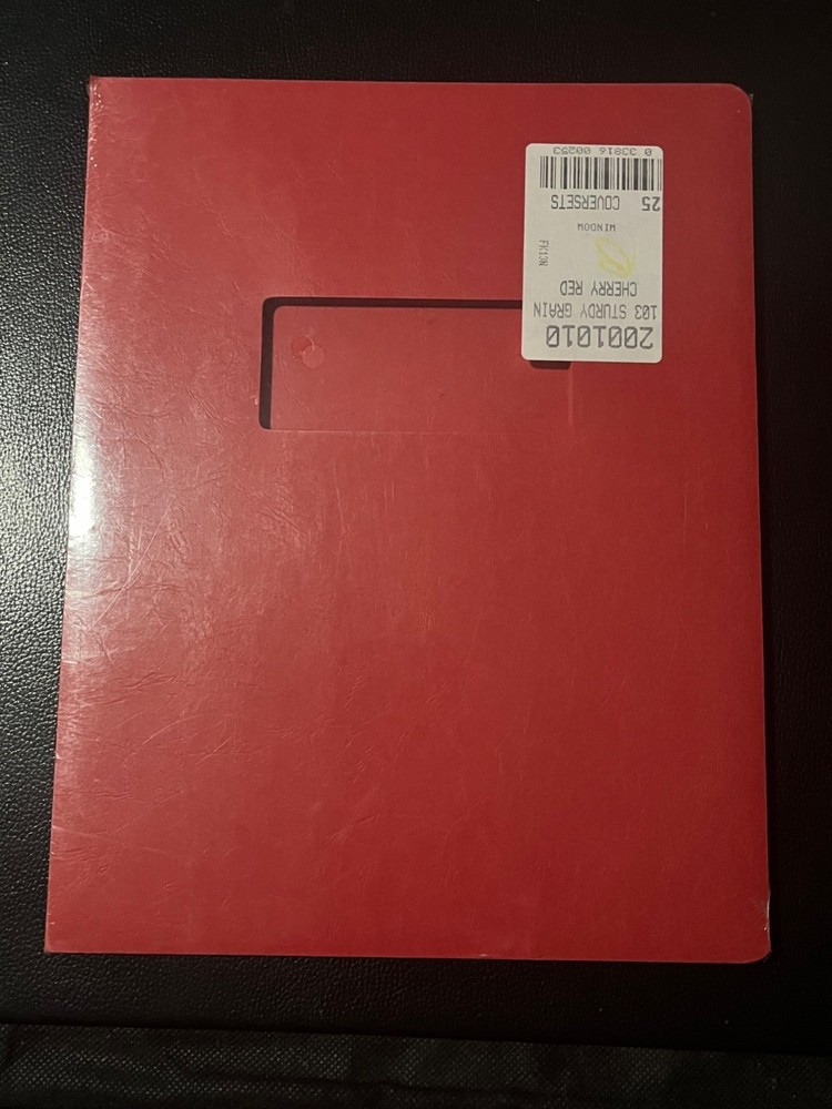 GBC Presentation Covers 103 Sturdy Grain Cherry Red 25 Sets