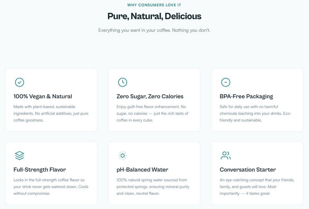 DRINcube Coffee Cubes - Premium 12 Pack Box