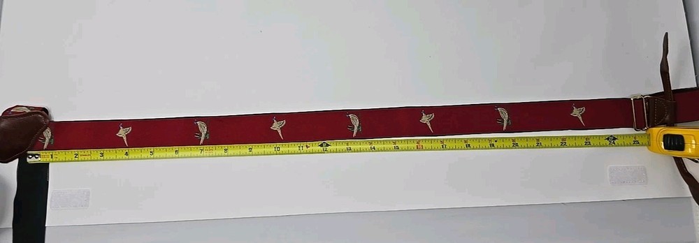 Red Pheasant Men's Adjustable Suspenders Leather Button On