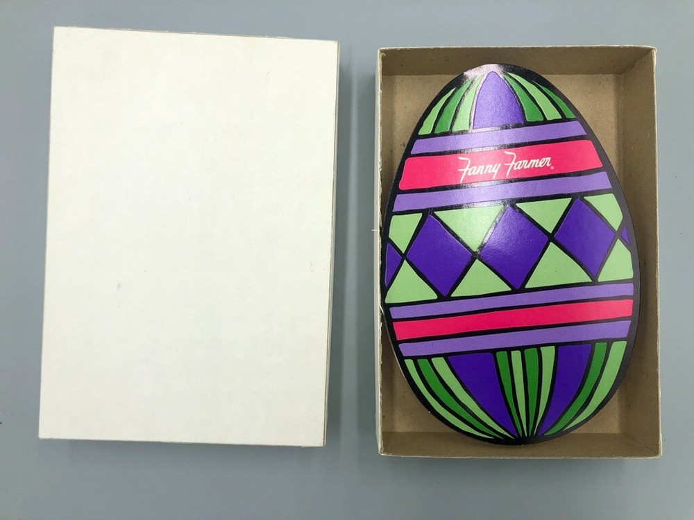 c 2000 FANNY FARMER Candy EASTER EGG Chocolate Box Container
