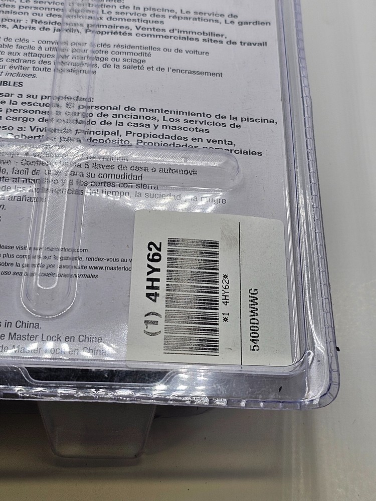 Master Lock Portable Lock Box P16256 SET YOUR OWN COMBINATION