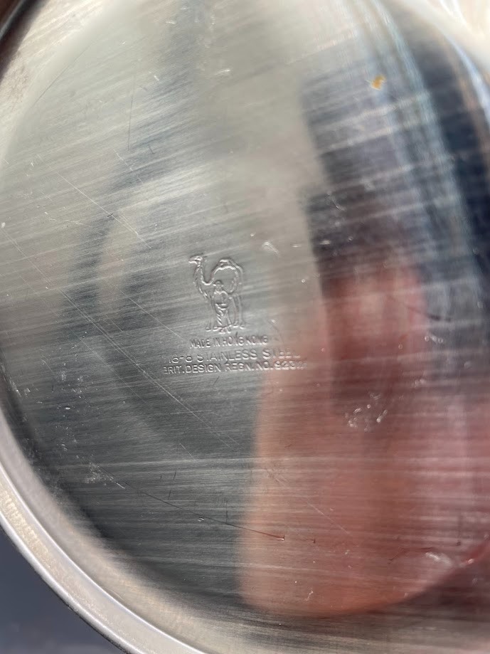 Vintage Stainless Insulated Silver Brit. Design Carafe Coffee Chocolate Pot