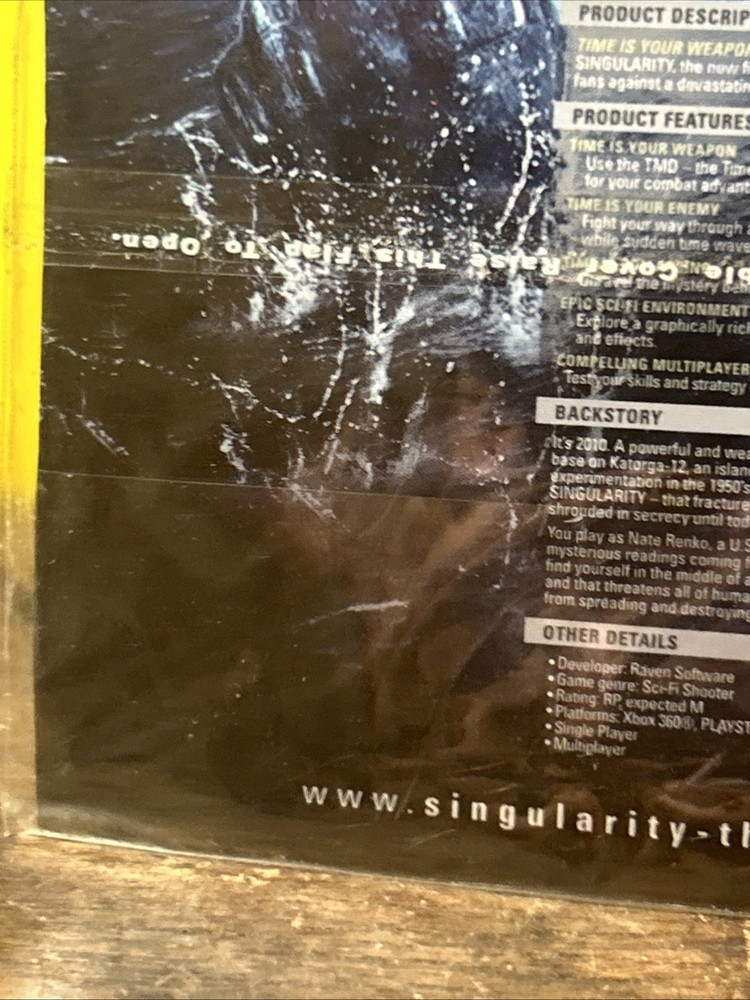 Singularity Promo Xbox 360 PS3 Comic Con Magnet Pin Tag Magnet SEALED