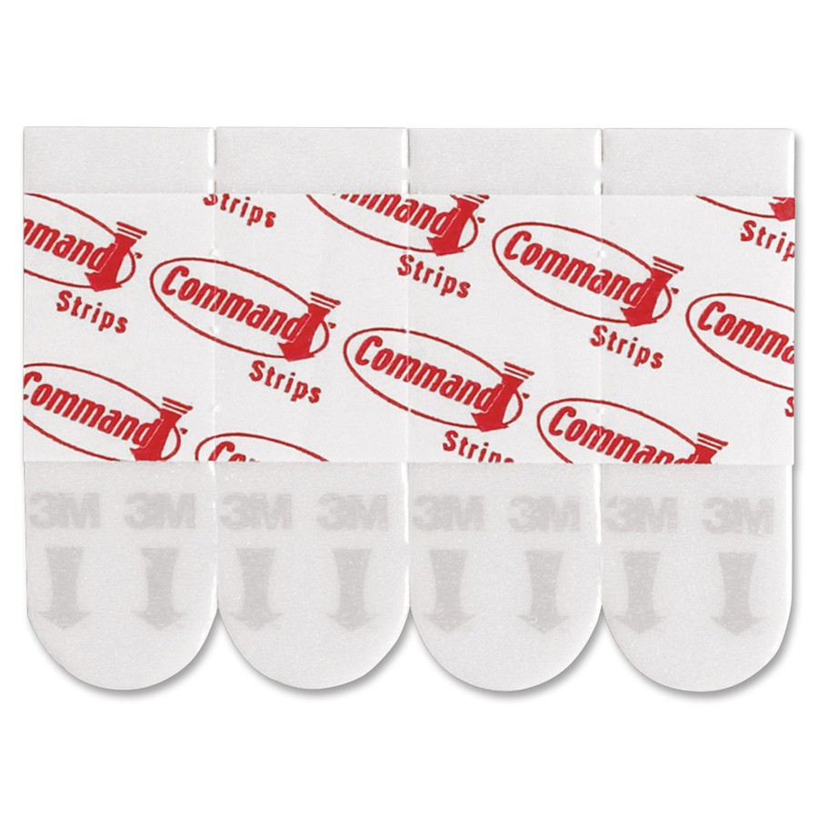 Command Adhesive Poster Strip - Removable - 48 / Pack - White (17024VP)