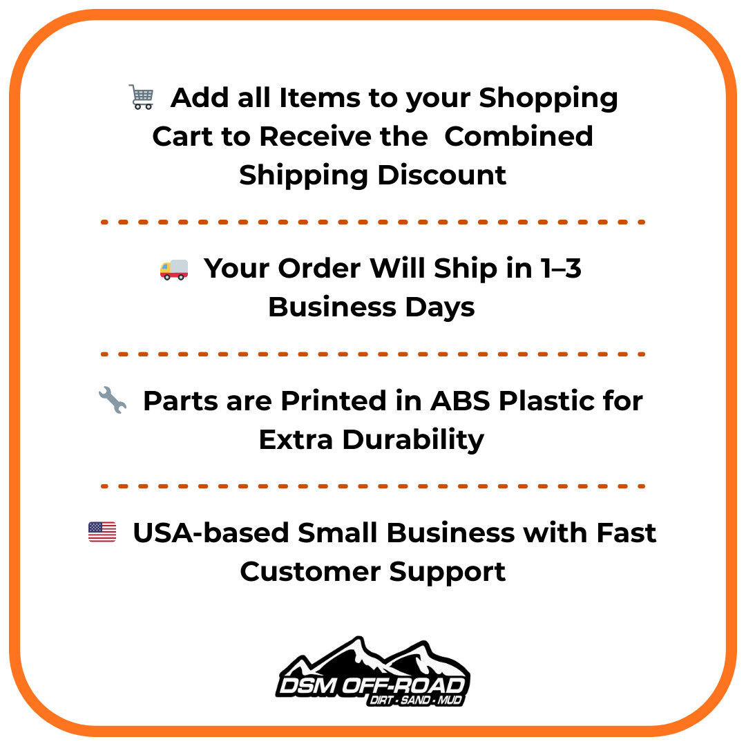 Front Inner Fender Kit for Axial SCX10 III 1987 Toyota SR5 1/10 Scale Crawler