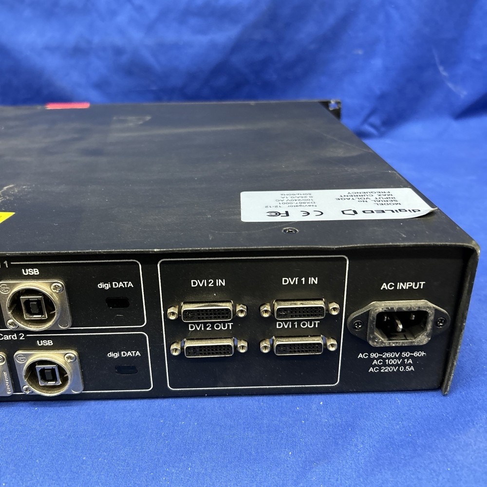 DigiLed model Navigator 12-12 Rack mount with handles lights up untested