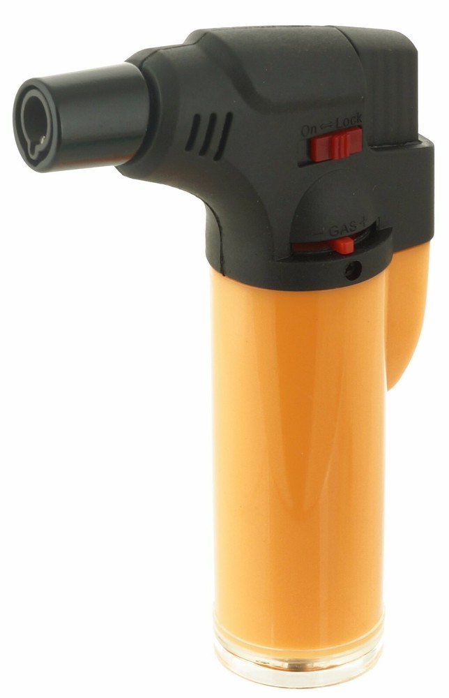 4 Pack Jumbo 4" Jet Flame Torch Gun Lighter Refillable Lockable Windproof Neon
