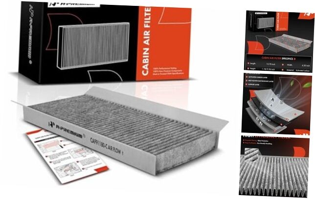 Cabin Air Filter with Activated Carbon Compatible with Ford Focus 2000-2007,
