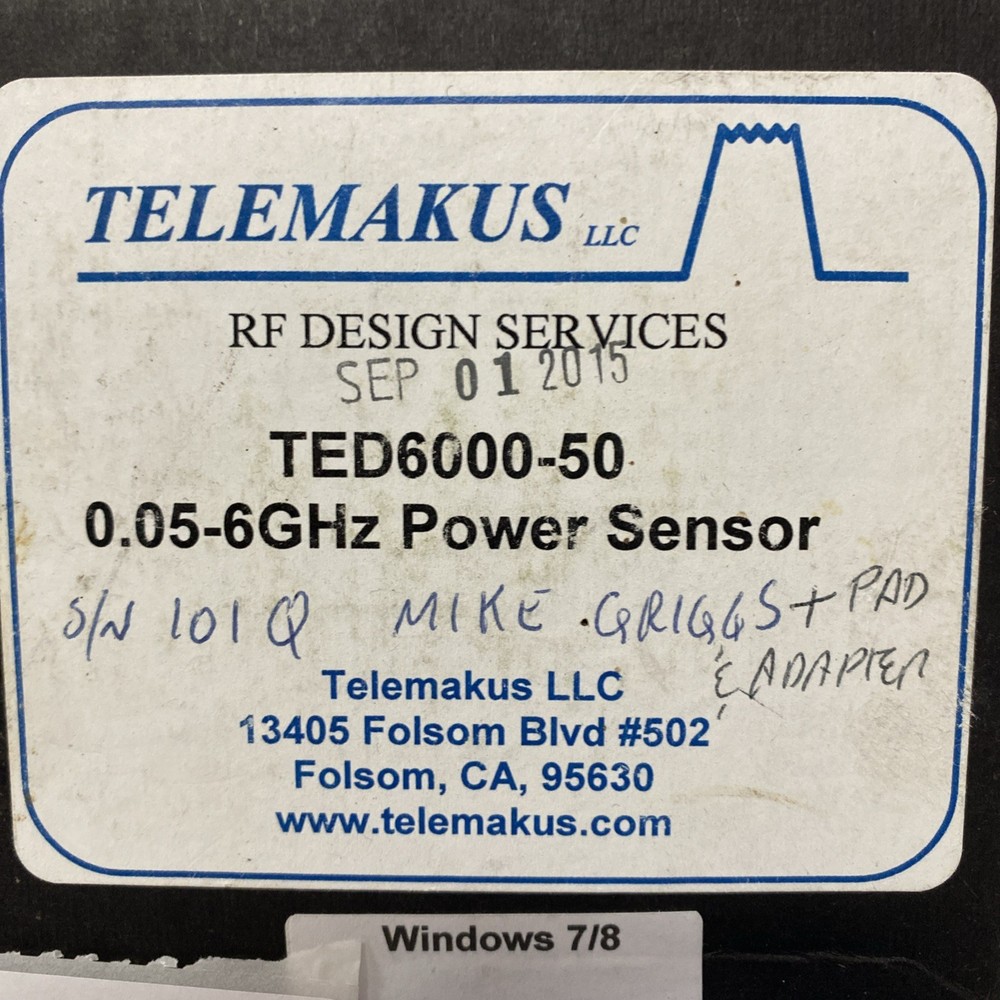 telemakus ted6000-50 0.5-6ghz power sensor