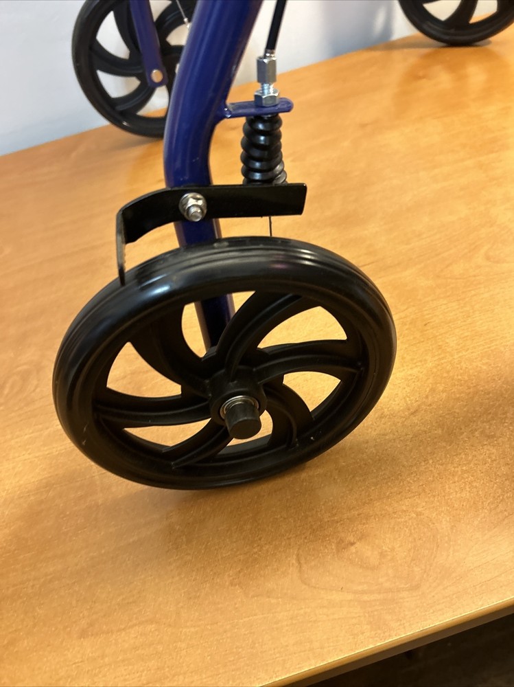 Rollator Walker Drive Medical 4-Wheel With Seat & Removable Back Support - Blue