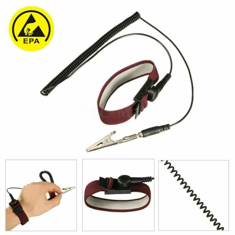 Adjustable Anti Static ESD Wrist Strap Discharge Ground Bracelet Electronic D