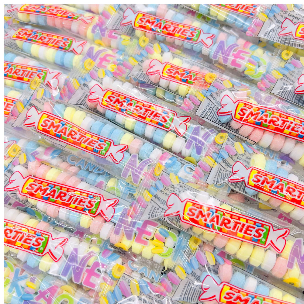 Smarties Candy Necklaces 25 Count Bulk Individually Wrapped Candy